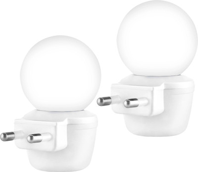 Magik 0.5 W Basic Standard Plug & Play, 2 Pin Night Bulb(White, Pack of 2)