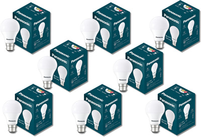 Panasonic 9 W Basic Standard B22 LED Bulb(White, Pack of 8)