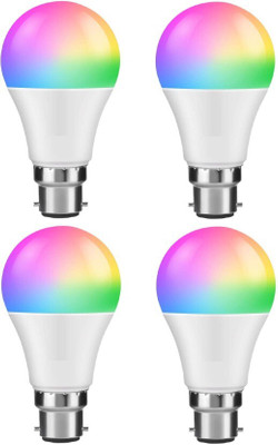 spark world 9 W Basic Standard B22 LED Bulb(Multicolor, Pack of 4)