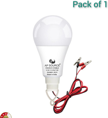 AP Source 12 W Basic Round 2 Pin LED Bulb(White)