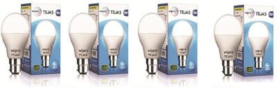 Wipro 9 W Basic Standard B22 LED Bulb(White, Pack of 4)