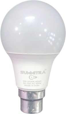 Summitra LED 9 W Round B22 LED Bulb(White)