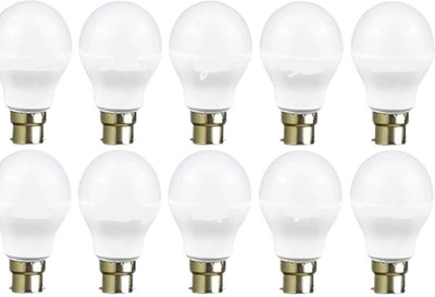 Gold Nation 9 W Basic Standard B22 LED Bulb(White, Pack of 10)
