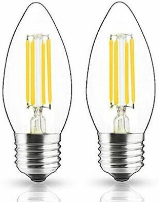 Lyse Decor 4 W Basic Standard E27, E26 LED Bulb(Yellow, Pack of 2)