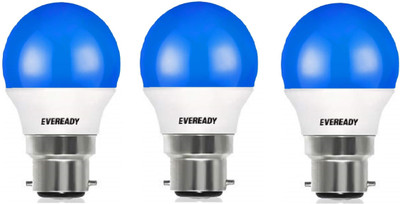 EVEREADY 2.5 W Basic Standard B22 LED Bulb(Blue, Pack of 3)