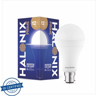 HALONIX 12 W Round B22 Inverter Bulb(White)