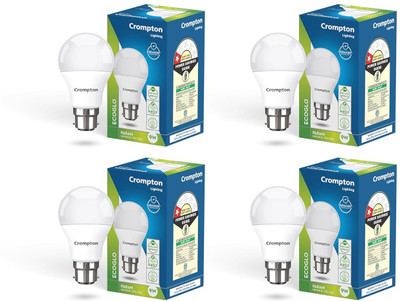 Crompton 9 W Basic Standard B22 LED Bulb(White, Pack of 4)