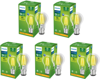 PHILIPS 9 W Basic Standard B22 LED Bulb(Yellow, Pack of 5)