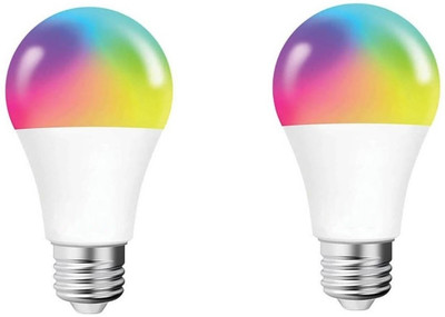 Ailvin 9 W Color Changing Standard E27 LED Bulb(Multicolor, Pack of 2)