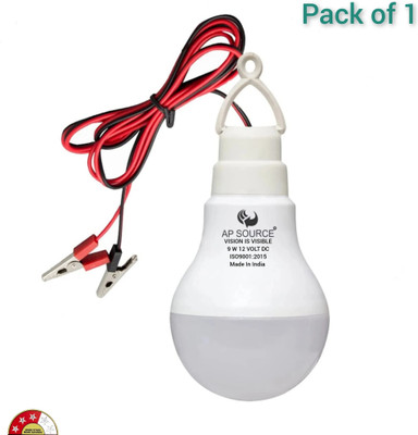 AP Source 9 W Basic Round 2 Pin LED Bulb(White)