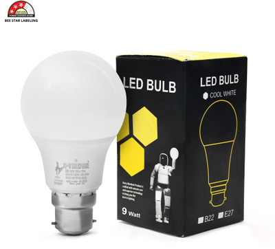 AVINDRA 9 W Inverter Round B22 LED Bulb(White)