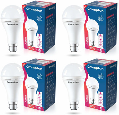 Crompton 8.5 W Inverter Round B22 LED Bulb(White, Pack of 4)