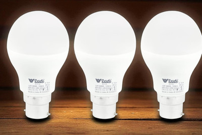 Veto 12 W Basic Round B22 LED Bulb(White, Pack of 3)