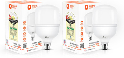 Orient Electric 30 W Basic Round B22 LED Bulb(White, Pack of 2)