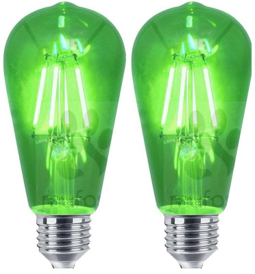 Svah 4 W Basic Decorative E27 LED Bulb(Green, Pack of 2)