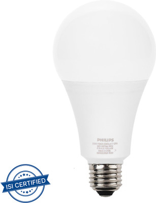 PHILIPS 26 W Basic Round E27 LED Bulb(White)