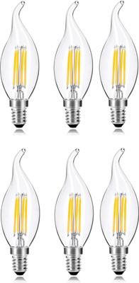 Baslash 4 W Basic Standard E27 LED Bulb(White, Pack of 6)