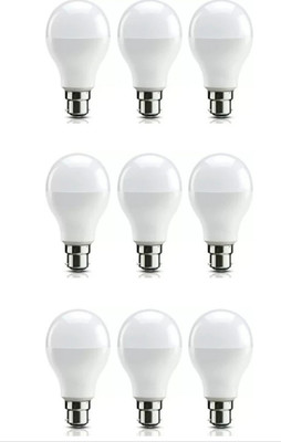 SHIVANGI LIGHTS 7 W Eye Safety Compliance Standard B22 LED Bulb(White, Pack of 9)