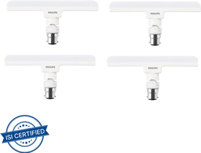 PHILIPS 10 W Basic T-Bulb B22 LED Bulb(White, Pack of 4)