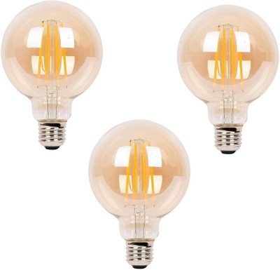 pinkparifashion 4 W Basic Round E27 LED Bulb(Yellow, Pack of 3)