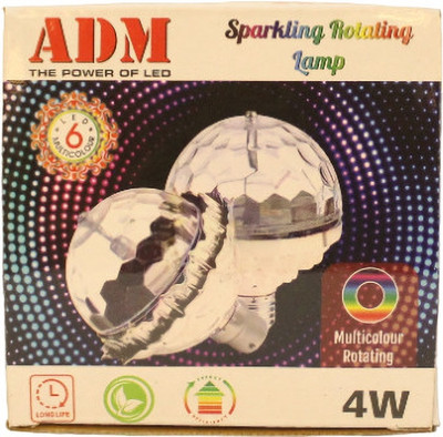 ADM 4 W Basic Decorative B22 LED Bulb(Multicolor)