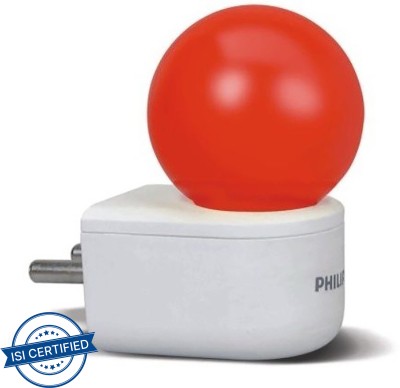 PHILIPS 0.5 W Basic Standard Plug & Play Night Bulb(Red)