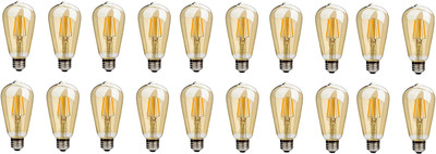 LEDOLUX 4 W Basic Standard E27 LED Bulb(Gold, Pack of 20)
