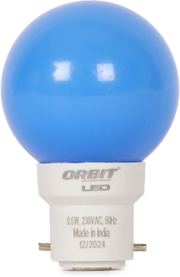 ORBIT LED 0.5 W Basic Round 2 Pin LED Bulb(Blue)
