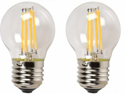 auet 4 W Basic Round E27 LED Bulb(Yellow)