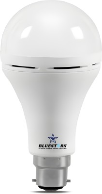 BLUESTARS 9 W Round B22 Inverter Bulb(White)