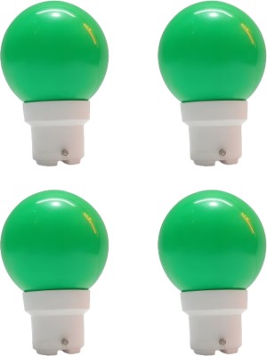 Aultis 0.5 W Standard B22 Eye Safety Compliance Night Bulb(Green, Pack of 4)