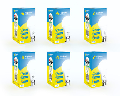 Flipkart SmartBuy 12 W Basic Round B22 LED Bulb(White, Pack of 6)