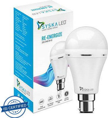 Syska 9 W Inverter Standard B22 Inverter Bulb(White)