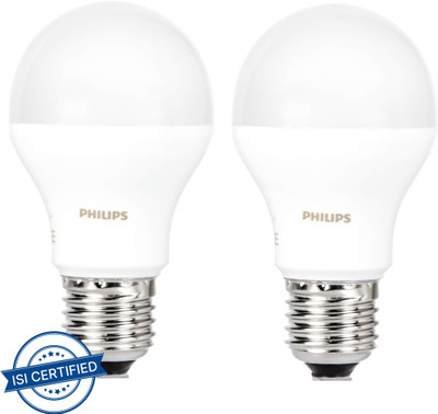 PHILIPS 9 W Basic Standard E27 LED Bulb(White, Pack of 2)