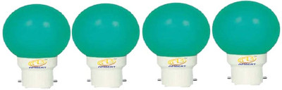 ambert 0.5 W Eye Safety Compliance Globe B22 LED Bulb(Green, Pack of 4)