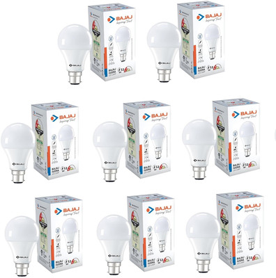 BAJAJ 12 W Basic Standard B22 LED Bulb(White, Pack of 8)