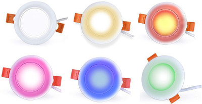 mg lights 5 W Basic Round 2 Pin LED Bulb(Multicolor)
