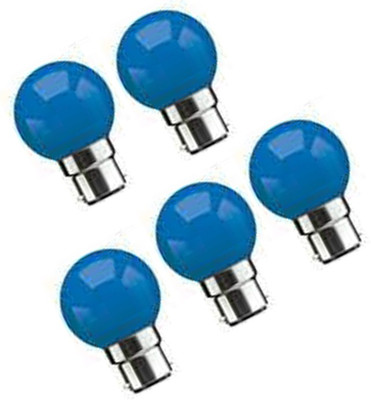 rino 0.5 W Basic Standard B22 LED Bulb(Blue, Pack of 5)
