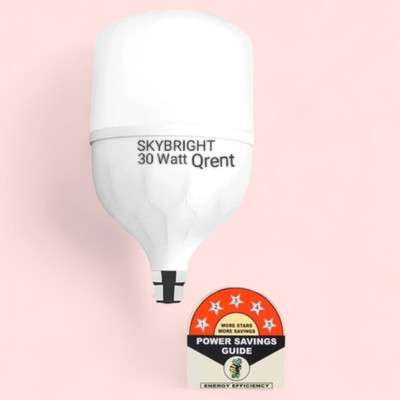 skybright 30 W Basic Round B22 LED Bulb(White)