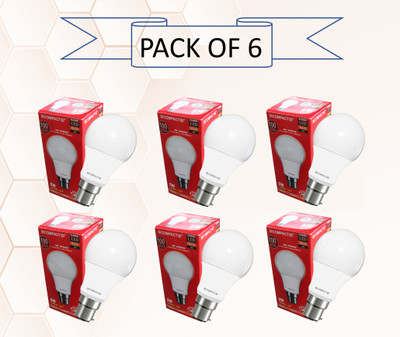 COMPACT 5 W Basic Standard B22 LED Bulb(White, Pack of 6)