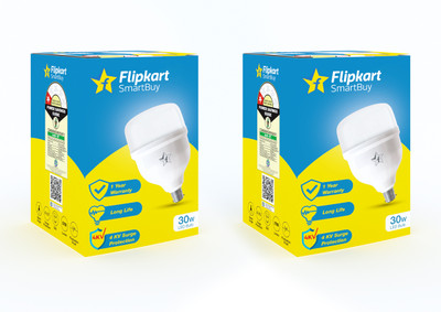 Flipkart SmartBuy 30 W Basic Round B22 LED Bulb(White, Pack of 2)