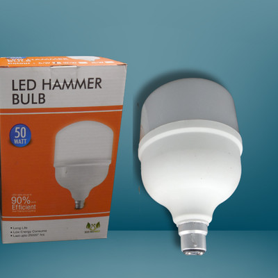 Nuluk 50 W Basic Standard B22 LED Bulb(White)