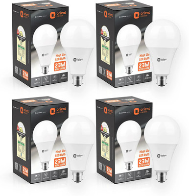 Orient Electric 23 W Basic Round B22 LED Bulb(White, Pack of 4)