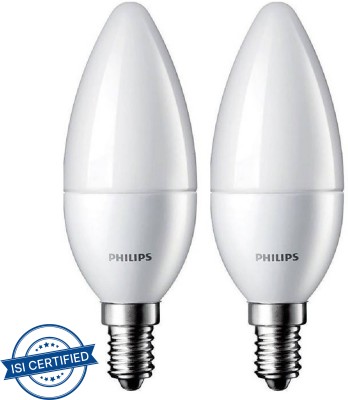 PHILIPS 2.7 W Candle E14 LED Bulb(Yellow, Pack of 2)