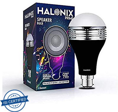 HALONIX 9 W Bluetooth Round B22 LED Bulb(White)