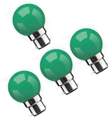 rino 0.5 W Basic Standard B22 LED Bulb(Green, Pack of 4)