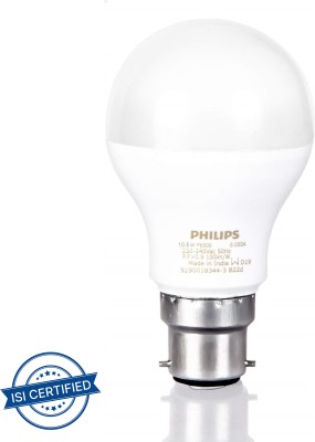 PHILIPS 10.5 W Round B22 LED Bulb(White)