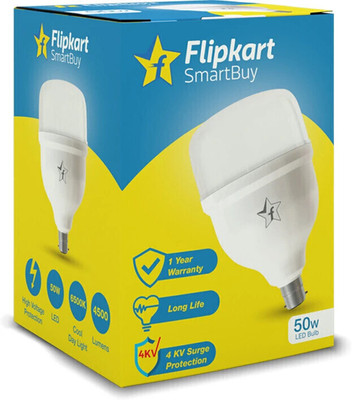Flipkart SmartBuy 50 w Basic Round B22 LED Bulb(White)