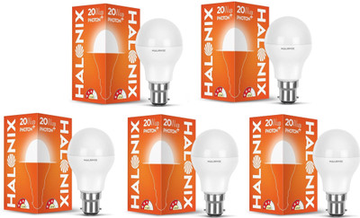 HALONIX 20 W Basic Round B22 LED Bulb(White, Pack of 5)