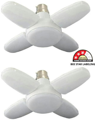 DECRETIVE 28 W Basic Decorative B22 LED Bulb(White, Pack of 2)